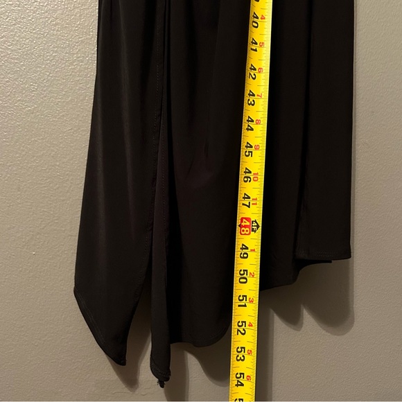 NWT Taylor Sz 12 Black Halter High Slit Maxi Dress! - Picture 12 of 15